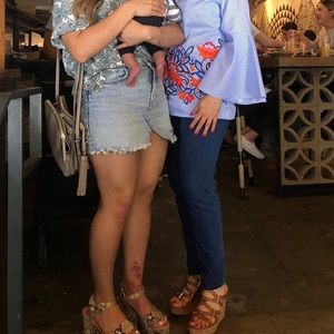 Zara TRF Denim Skirt